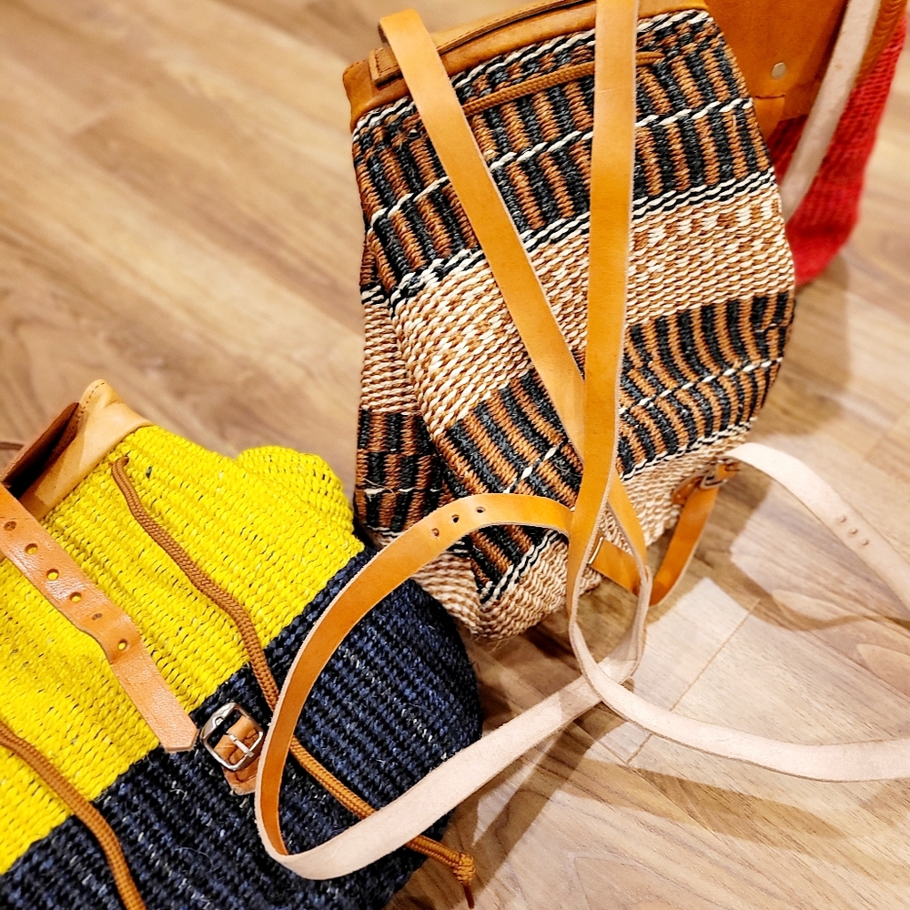 African Handmade Backpack - Picture 5 of 8